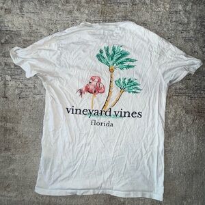 Vineyard Vines Florida Flamingo Pocket Tee (Discontinued) – Size Small